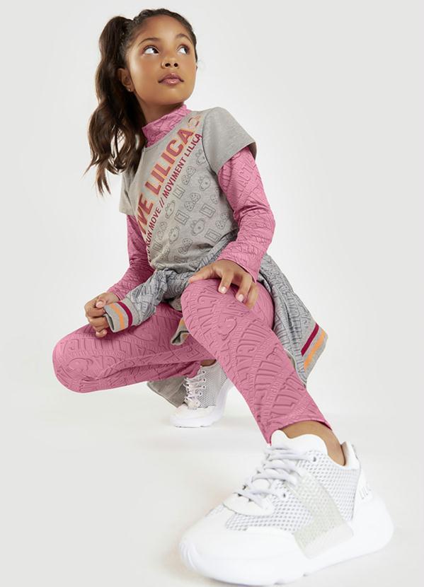 Lilica Ripilica - Blusa Manga Curta Menina Infantil Cinza 2