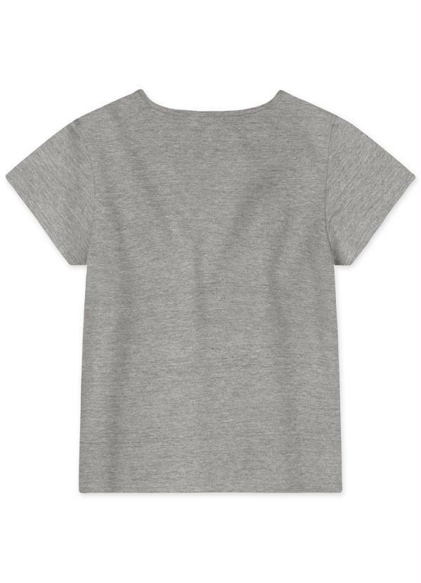 Lilica Ripilica - Blusa Manga Curta Menina Infantil Cinza 4