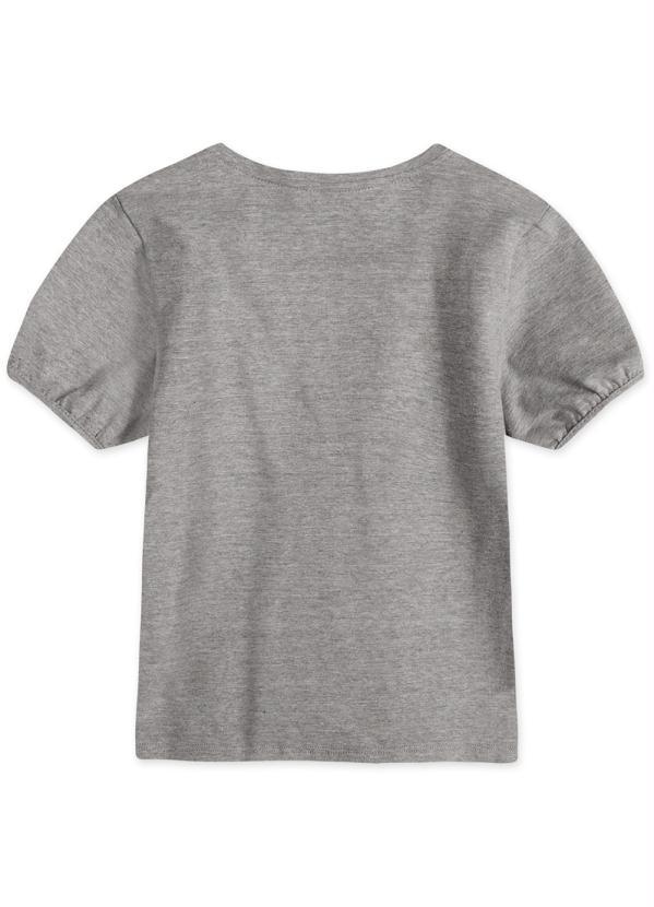 Lilica Ripilica - Blusa Manga Curta Menina Infantil Cinza 2