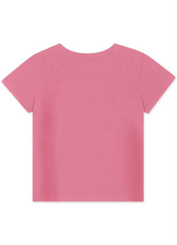 Lilica Ripilica - Blusa Manga Curta Menina Infantil Rosa 2