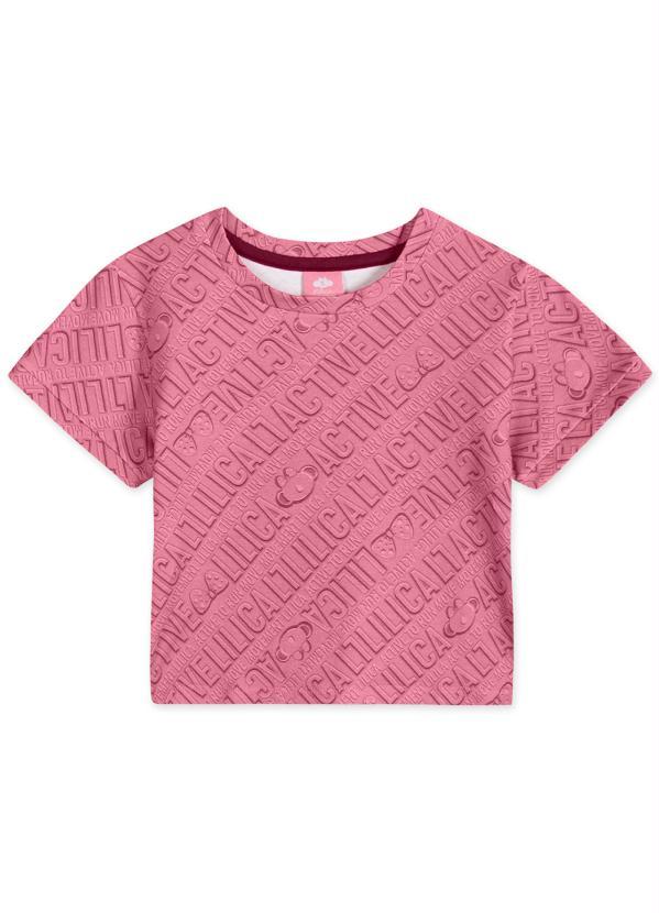 Lilica Ripilica - Blusa Manga Curta Menina Infantil Rosa