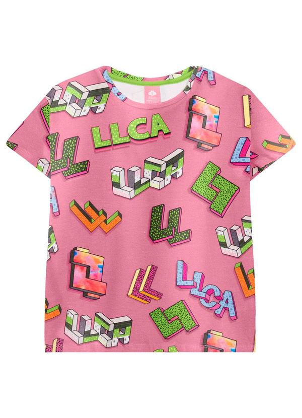 Lilica Ripilica - Blusa Manga Curta Menina Infantil Rosa