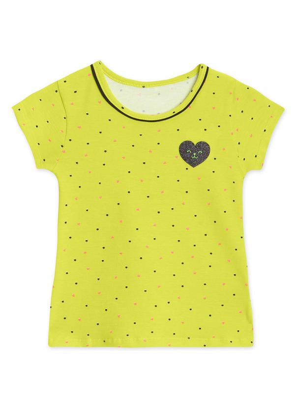 Marisol - Blusa Manga Curta Menina Infantil Verde