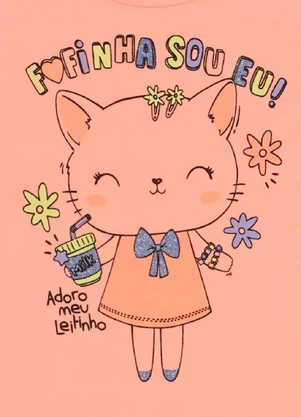 Pulla Bulla - Blusa Manga Curta Menina Laranja - PULLA BULLA