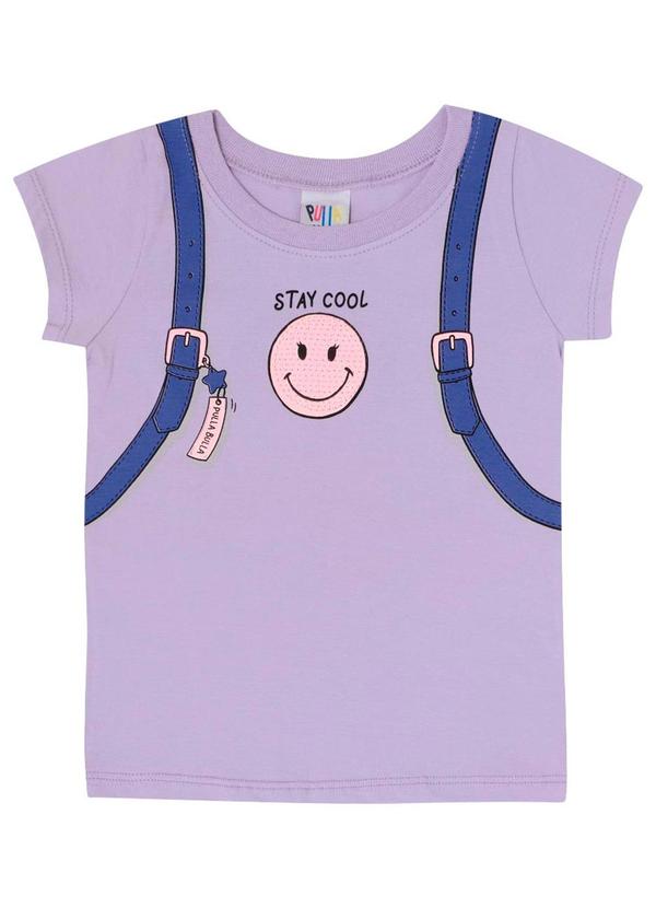 Pulla Bulla - Blusa Manga Curta Menina Roxo