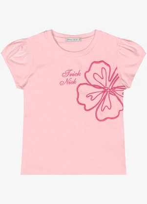 Trick Nick - Blusa Manga Curta Feminina Rosa - TRICK NICK