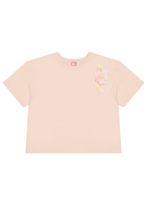 Lilica Ripilica - Blusa Manga Curta Feminino Bege - LILICA RIPILICA
