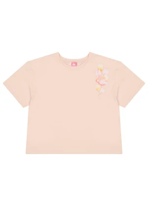 Lilica Ripilica - Blusa Manga Curta Feminino Bege - LILICA RIPILICA