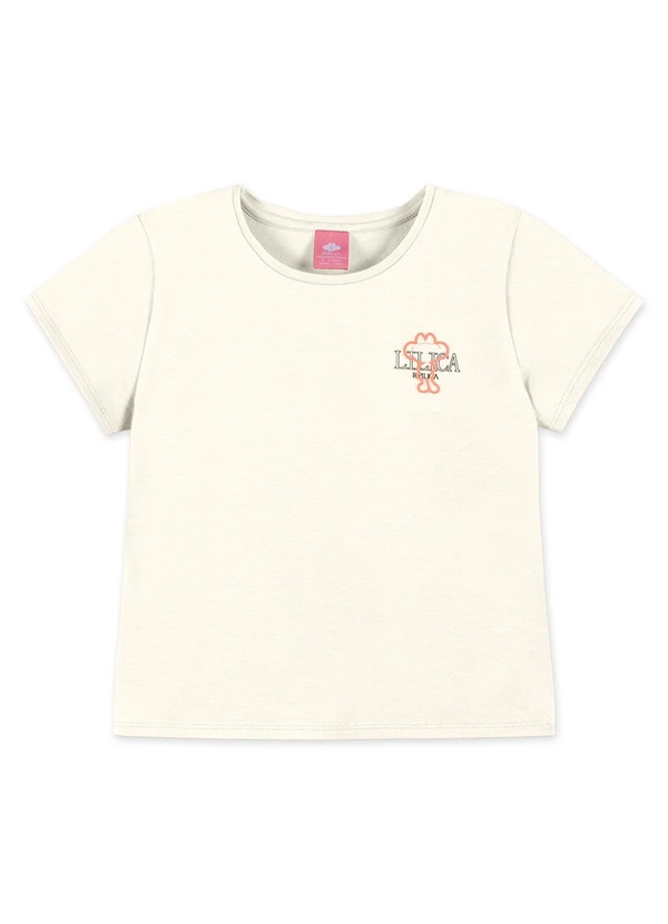 Lilica Ripilica - Blusa Manga Curta Infantil Bege