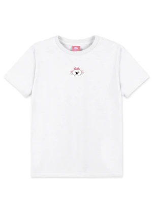 Lilica Ripilica - Blusa Manga Curta Infantil Branco - LILICA RIPILICA