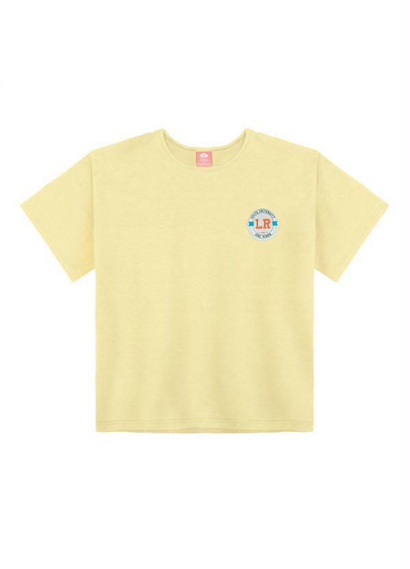 Lilica Ripilica - Blusa Manga Curta Infantil MeninaAmarelo