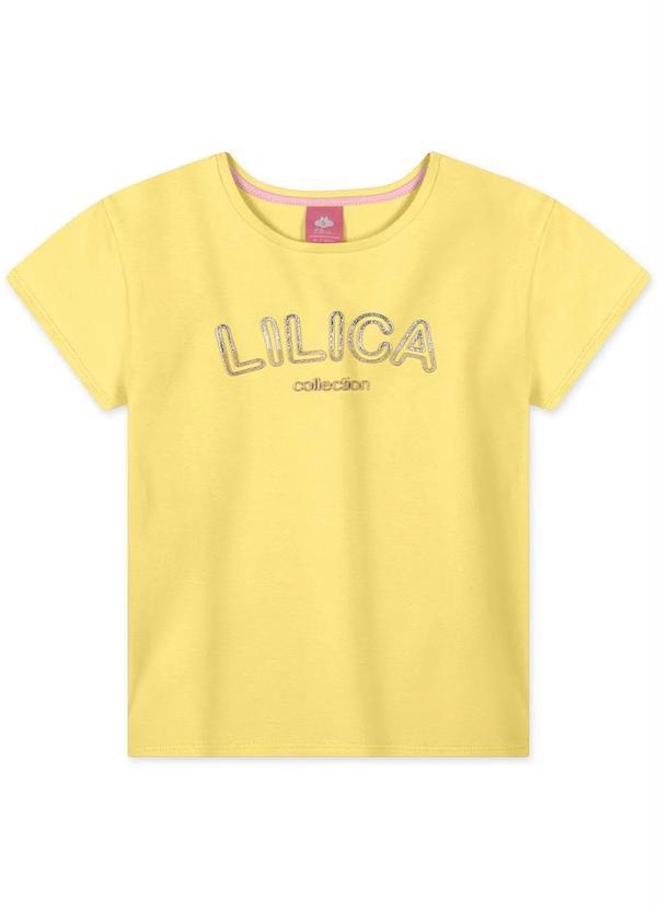 Lilica Ripilica - Blusa Manga Curta Infantil Feminina Amarelo
