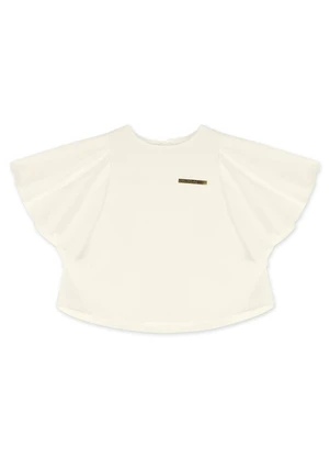 Lilica Ripilica - Blusa Manga Curta Infantil Feminina Bege - LILICA RIPILICA