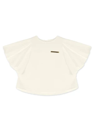 Lilica Ripilica - Blusa Manga Curta Infantil Feminina Bege - LILICA RIPILICA