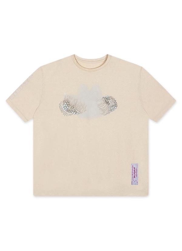 Lilica Ripilica - Blusa Manga Curta Infantil Feminina Bege