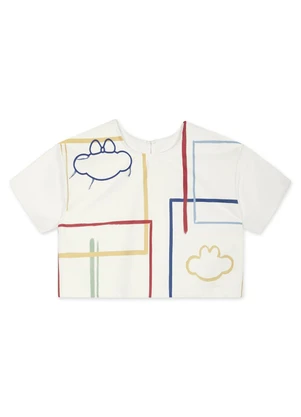 Lilica Ripilica - Blusa Manga Curta Infantil Feminina Bege - LILICA RIPILICA