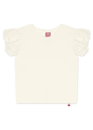 Lilica Ripilica - Blusa Manga Curta Infantil Feminina Bege - LILICA RIPILICA