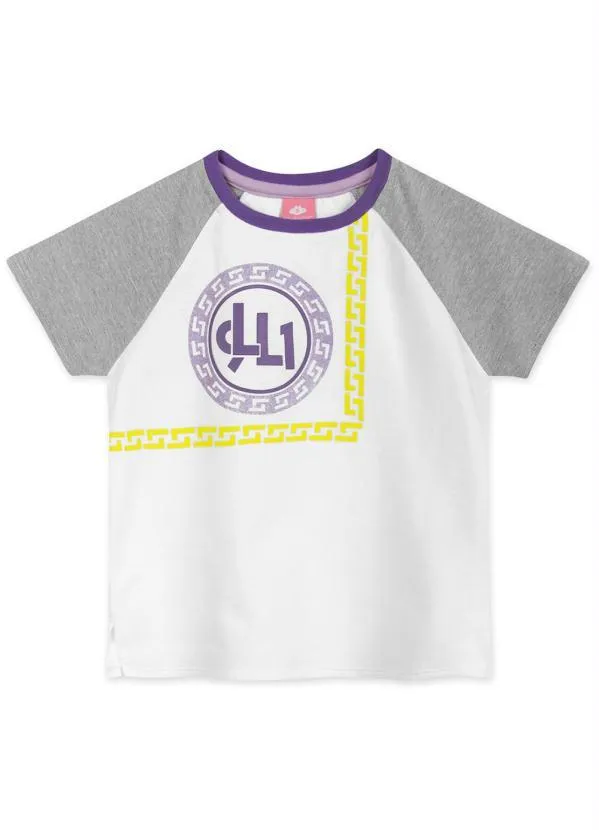Lilica Ripilica - Blusa Manga Curta Infantil MeninaBranco