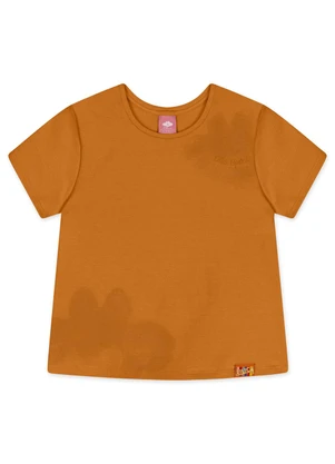 Lilica Ripilica - Blusa Manga Curta Infantil Feminina Laranja - LILICA RIPILICA