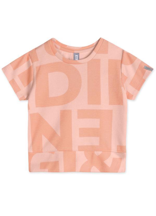 Lilica Ripilica - Blusa Manga Curta Infantil Menina Match Rosa 3