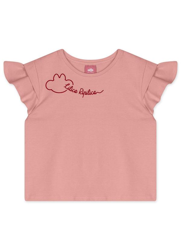 Lilica Ripilica - Blusa Manga Curta Infantil Feminina Rosa