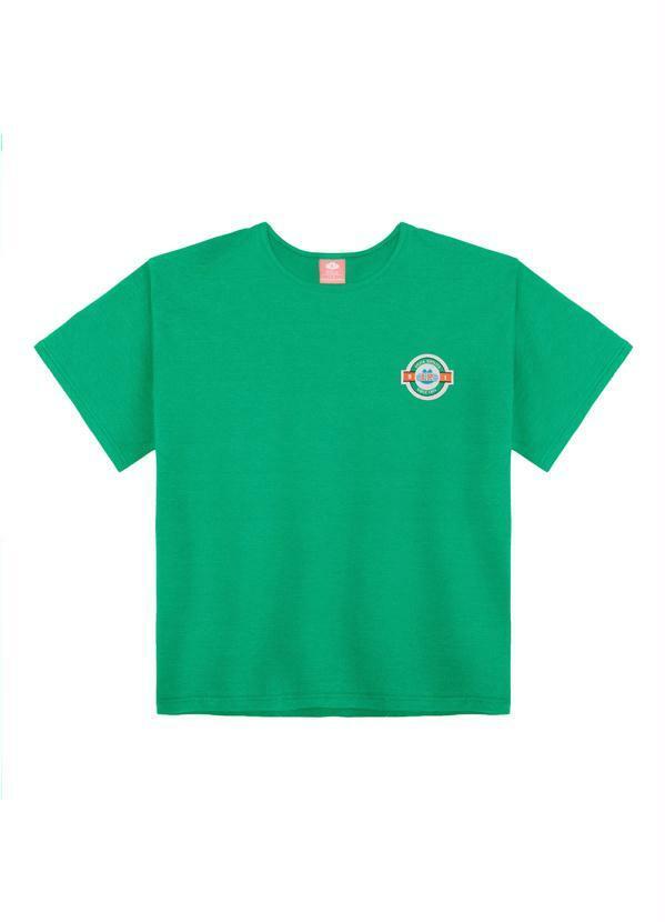 Lilica Ripilica - Blusa Manga Curta Infantil MeninaVerde