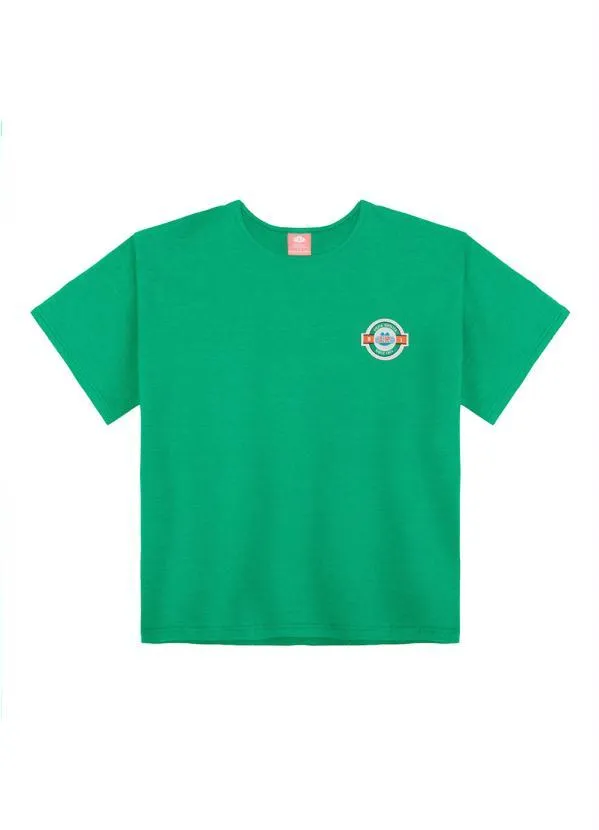 Lilica Ripilica - Blusa Manga Curta Infantil MeninaVerde 1