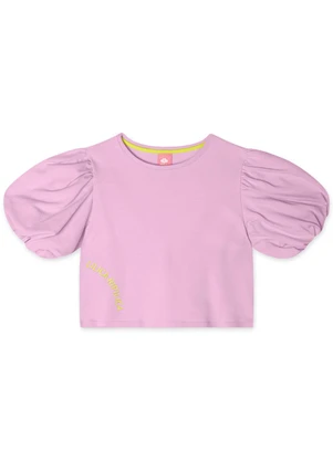 Lilica Ripilica - Blusa Manga Curta Infantil Lilas - LILICA RIPILICA