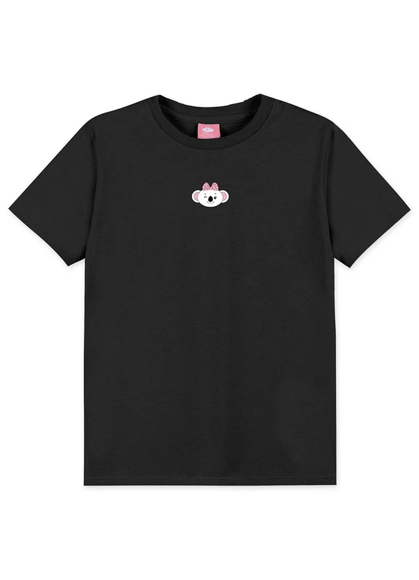 Lilica Ripilica - Blusa Manga Curta Infantil Preto