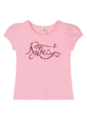 Marisol - Blusa Manga Curta Infatil Feminina Rosa - MARISOL