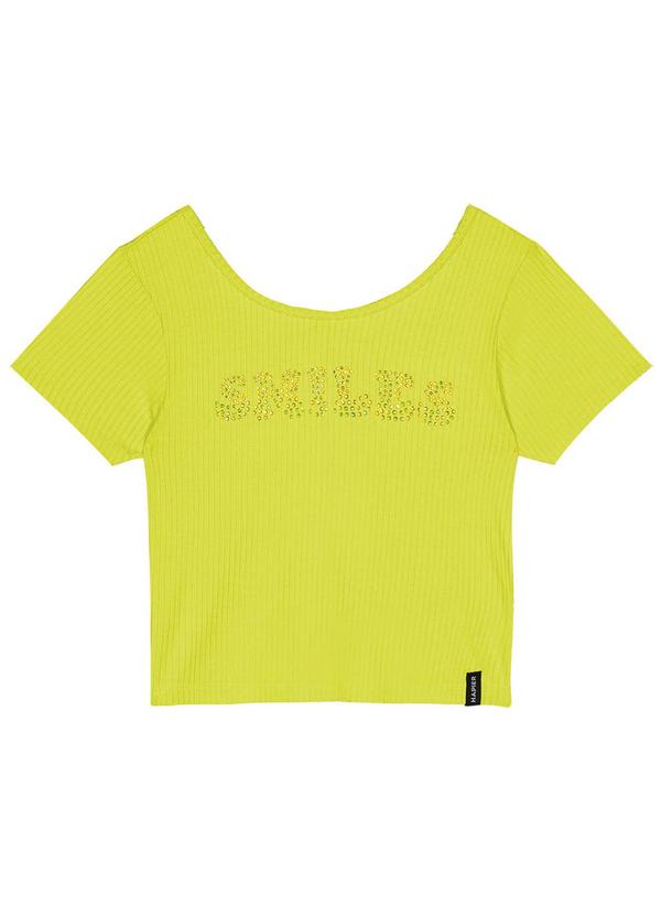 Hapier - Blusa Manga Curta Juvenil Feminina Verde