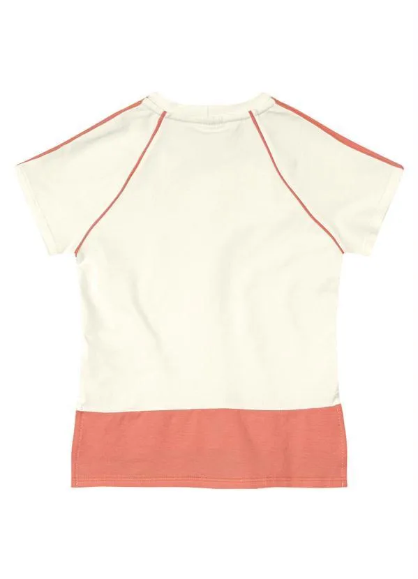 Lilica Ripilica - Blusa Manga Curta Malha Menina Bege 2