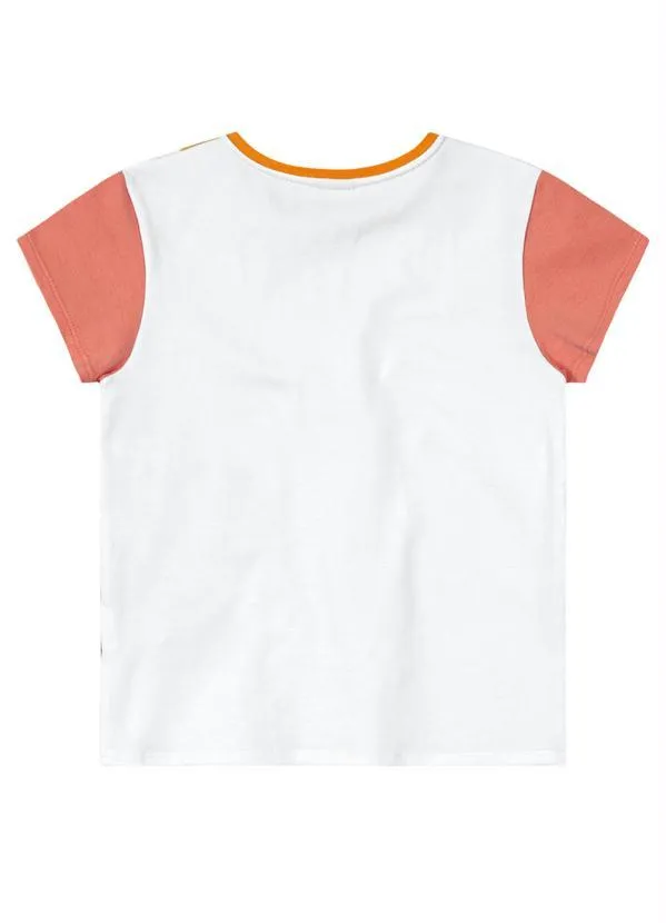 Lilica Ripilica - Blusa Manga Curta Malha Menina Branco 2