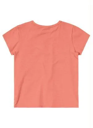 Lilica Ripilica - Blusa Manga Curta Malha Menina Laranja - LILICA RIPILICA