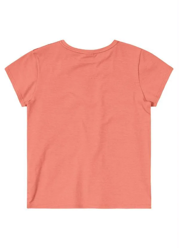 Lilica Ripilica - Blusa Manga Curta Malha Menina Laranja 2