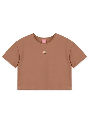 Lilica Ripilica - Blusa Manga Curta Marrom - LILICA RIPILICA