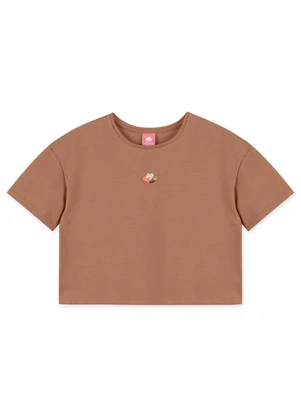 Lilica Ripilica - Blusa Manga Curta Marrom - LILICA RIPILICA