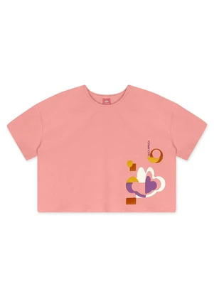 Blusa Manga Curta Menina Lilica Ripilica (Rosa) - LILICA RIPILICA