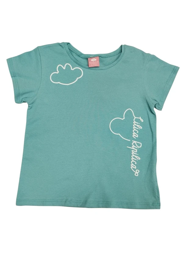 Lilica Ripilica - Blusa Manga Curta Menina Verde