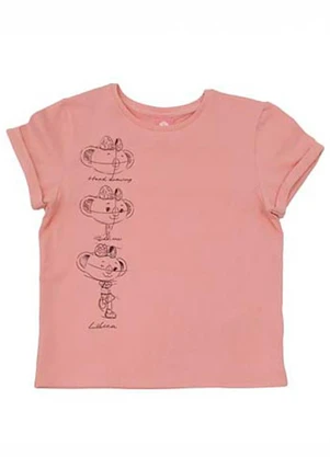 Lilica Ripilica - Blusa Manga Curta Rosa - LILICA RIPILICA