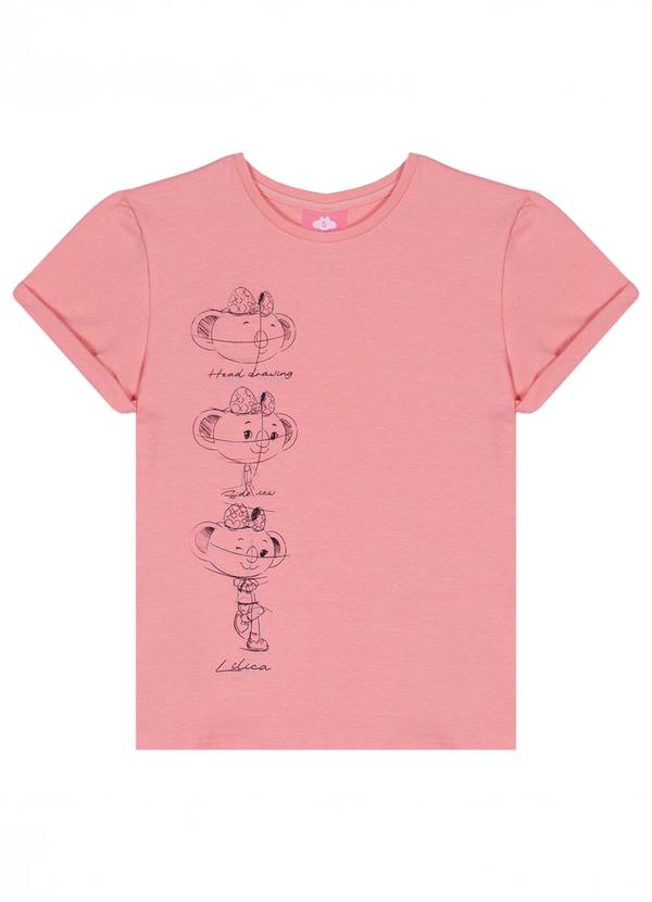 Lilica Ripilica - Blusa Manga Curta Rosa