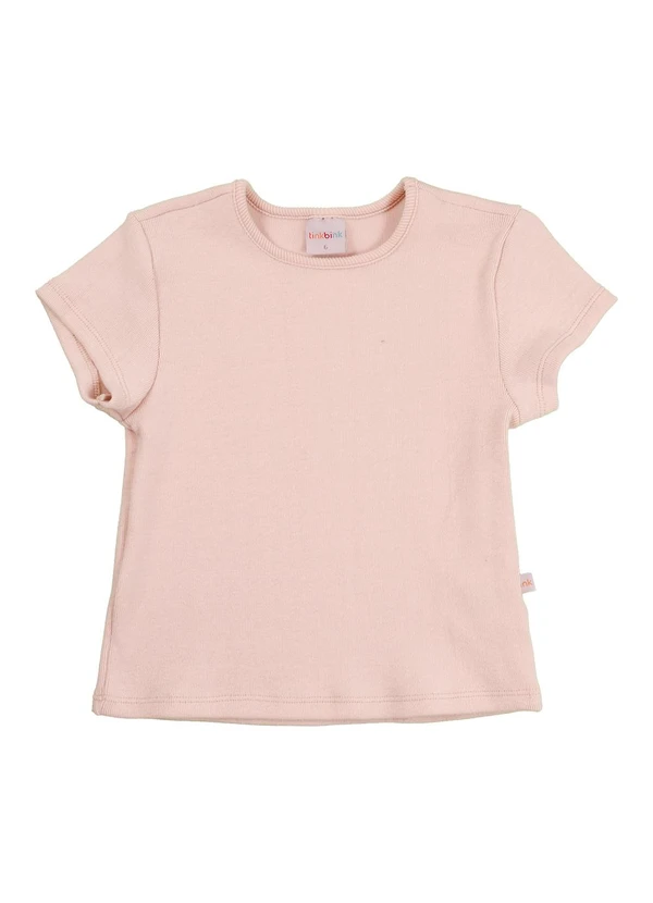 Tink Bink - Blusa Mc Básica Bege