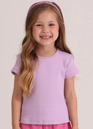 Tink Bink - Blusa Mc Básica Lilas - TINK BINK