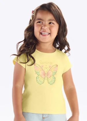 Pulla Bulla - Blusa Meia Malha Amarelo - PULLA BULLA