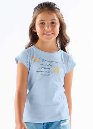 Pulla Bulla - Blusa Meia Malha Azul - PULLA BULLA