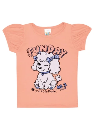 Pulla Bulla - Blusa Meia Malha Menina Laranja - PULLA BULLA