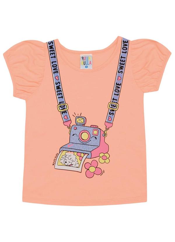 Pulla Bulla - Blusa Meia Malha Menina Laranja