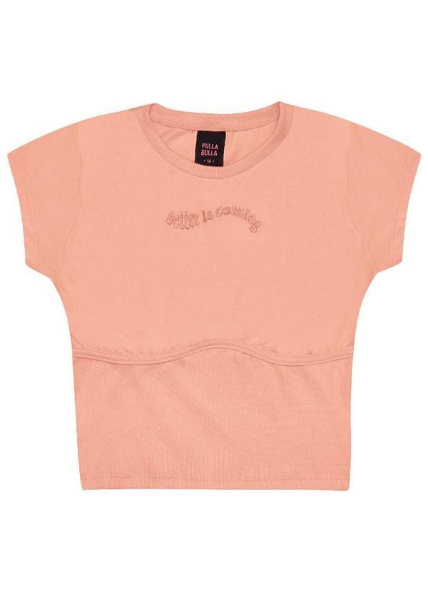 Pulla Bulla - Blusa Meia Malha Feminina Laranja