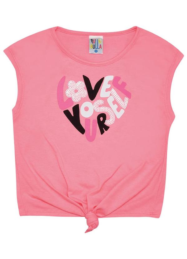Pulla Bulla - Blusa Meia Malha Menina Rosa