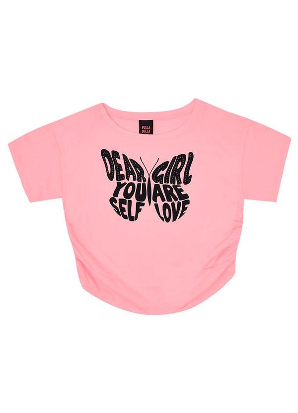 Pulla Bulla - Blusa Meia Malha Menina Rosa 1